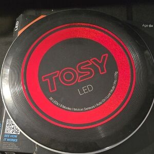 TOSY LED Frisbee Is Black Led Color Red